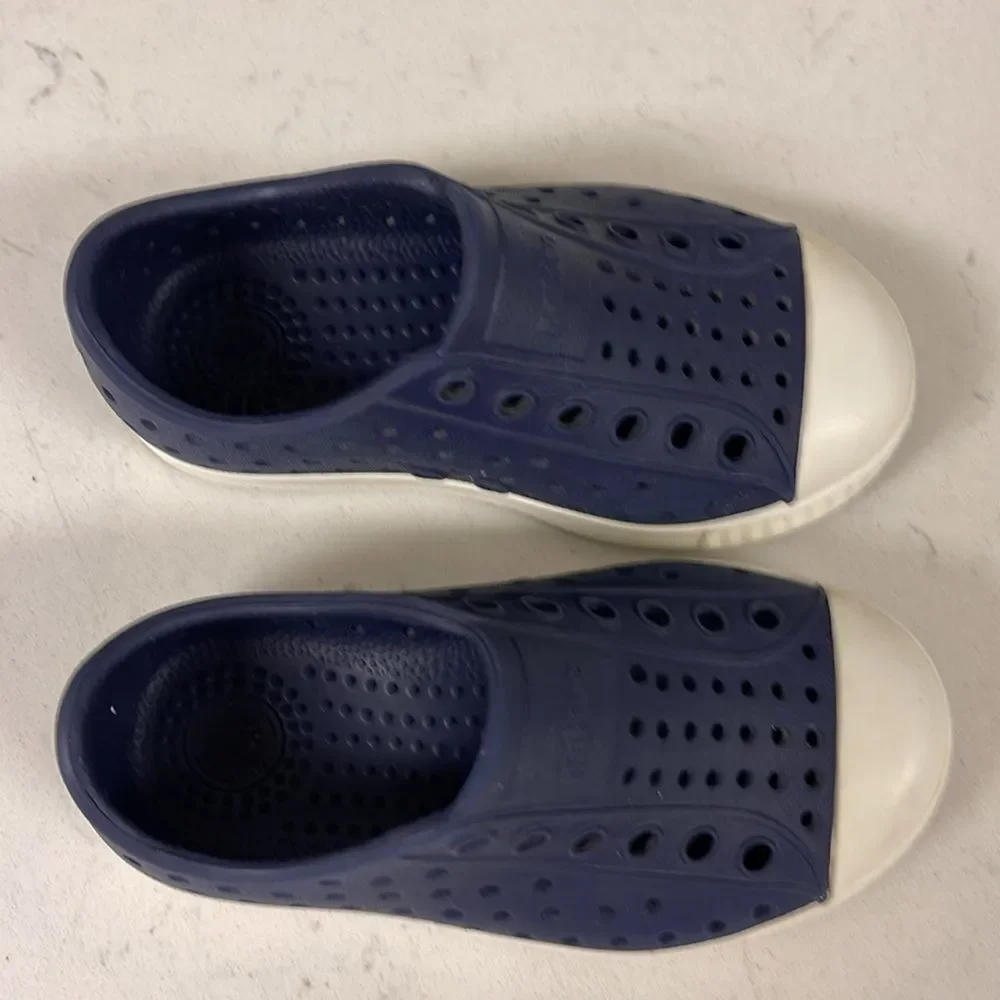 Native Jefferson Slip-on Sneakers Toddler/Little Kid Water Shoe Navy Blue Size 7